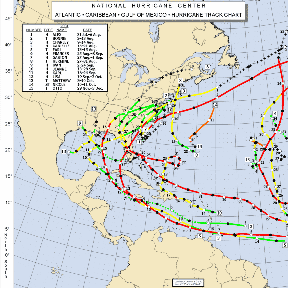 Atlantic Hurricane Tracks