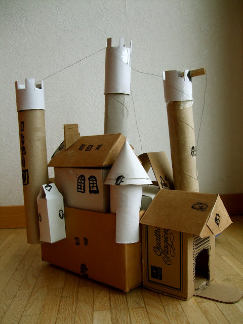 Craft a cardboard castle.