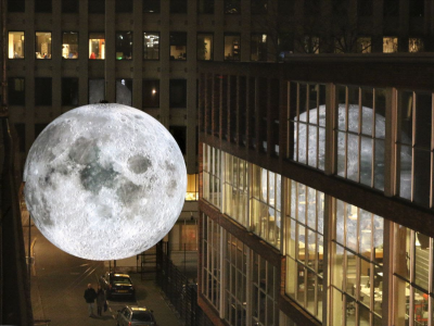 Experience the “Museum of the Moon”  by Luke Jerram @ Waterfire Arts Center