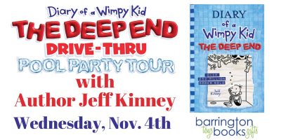 Author Jeff Kinney: Diary of a Wimpy Kid: The Deep End Drive-Thru Pool Party @ Barrington Town Hall