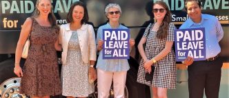 Paid Leave for All people and signs